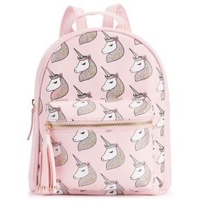 OMG Accessories Glitter Unicorn Mini Backpack NWT